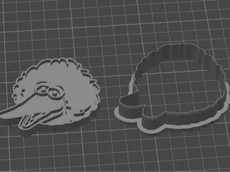 Big Bird cookie cutter