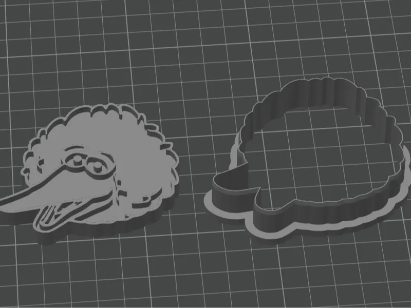 Big Bird cookie cutter