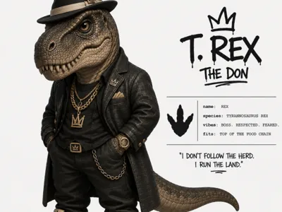 PlayPals – Urban Dinos - T-Rex The Don