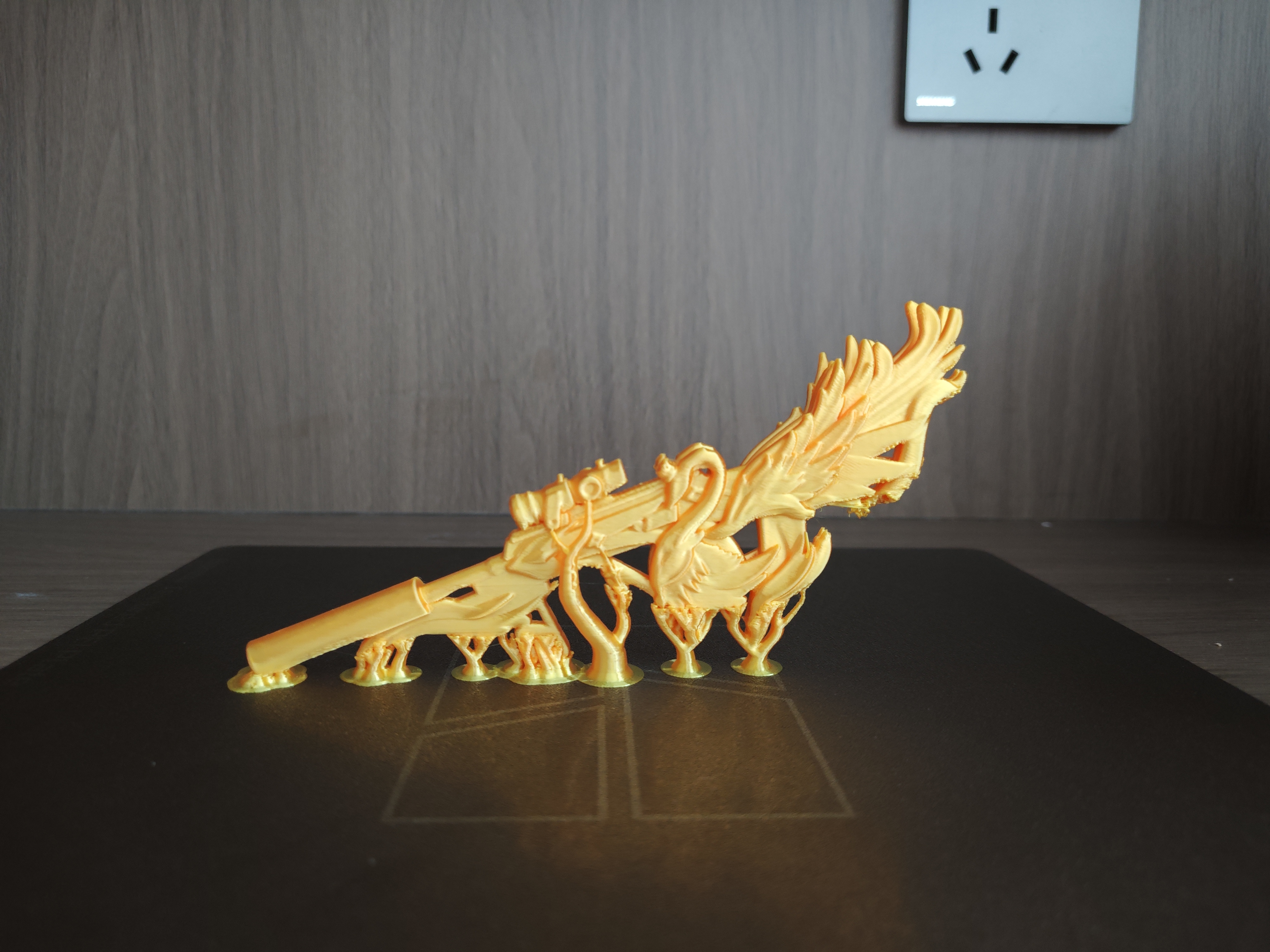 Miniatura 2 do modelo 3D 满级冰皮AUG星梦奇缘（支撑较难请用斜口钳耐心去除，追求完美者请勿打印）