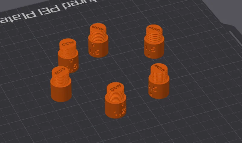 14 CCW/ 11CW Thread Size Tester