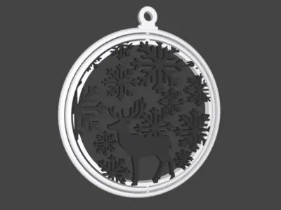 Spinning Ornament - Deer