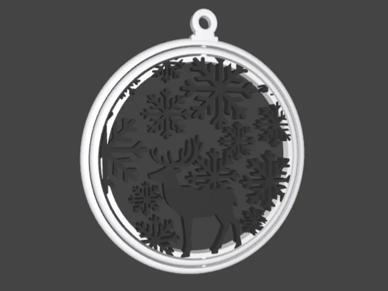 Spinning Ornament - Deer