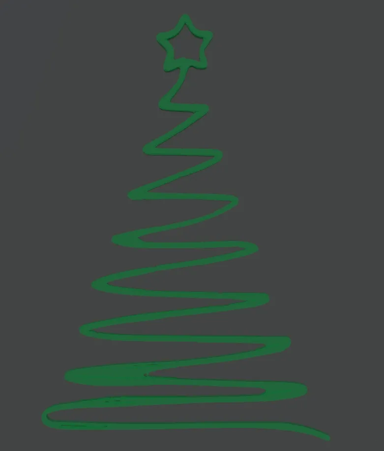 Minimalist Christmas Tree Spiral