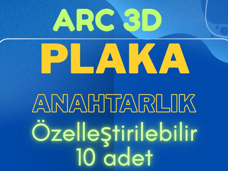 ÇOKLU PLAKA ANAHTARLIK(10 ADET)
