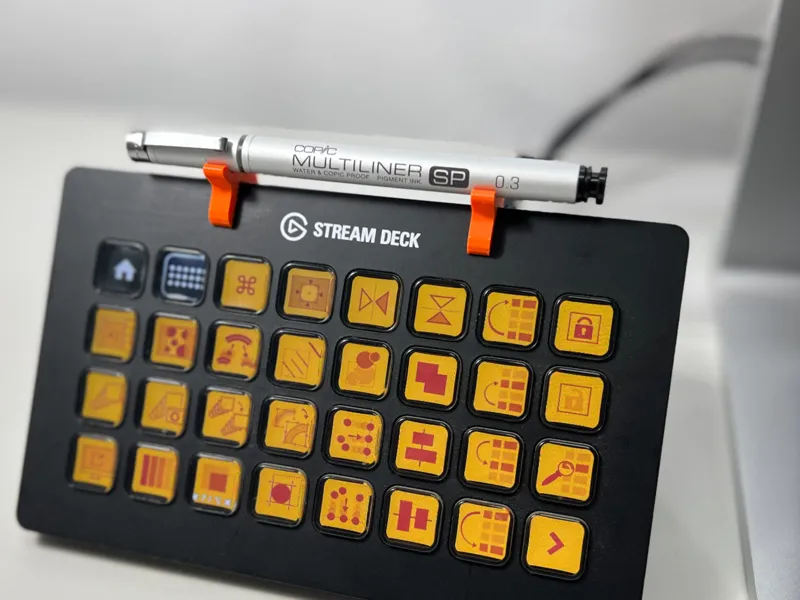 Penholder for Streamdeck