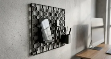 Modelo para impresión 3D: Lighter Modular Pegboard Skadis IKEA 250x250x5mm — vista de referencia 3