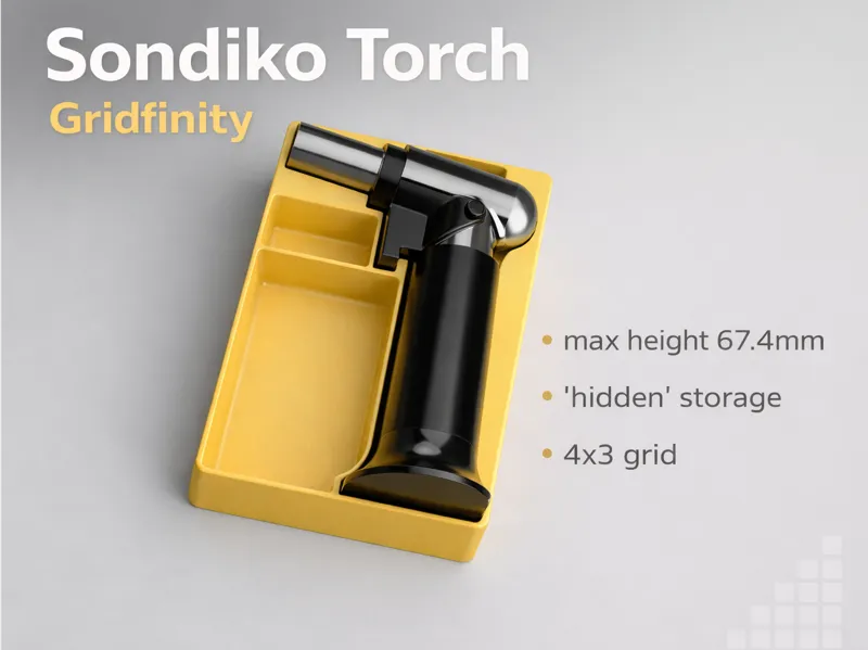 Sondiko Torch - Gridfinity Tray