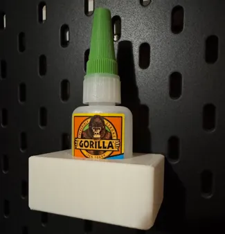 Ikea Skadis Gorilla Glue holder - Single bottle