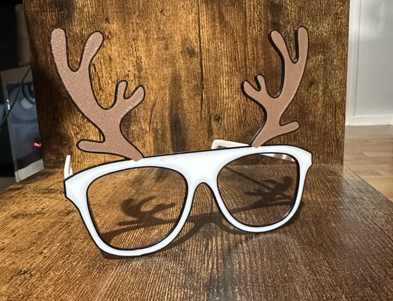 Christmas deer glasses