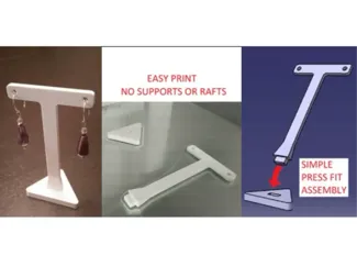 Earring Jewelry Display Stand - Single Pair