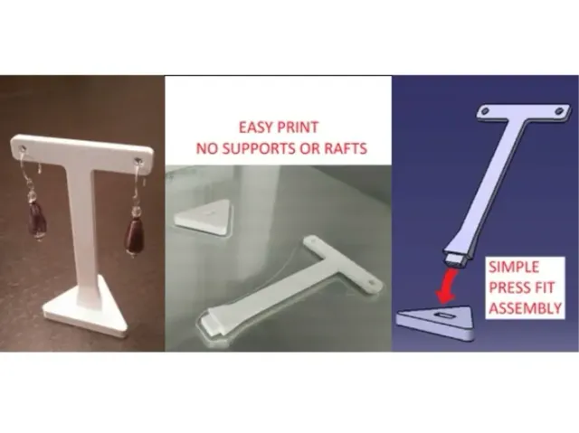 Earring Jewelry Display Stand - Single Pair
