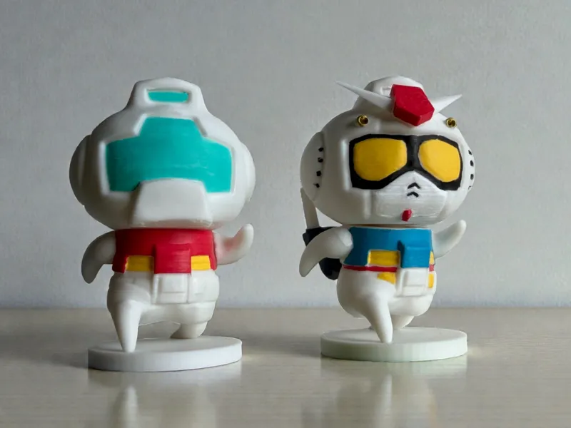 Cute Funny Gundam RX 78-2 and GM