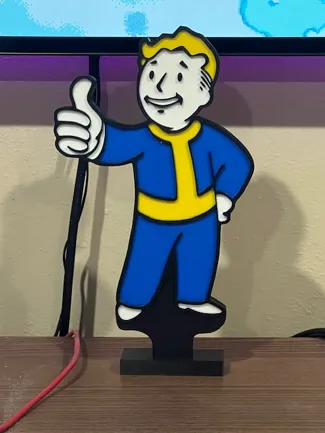 Fallout Sign with Base