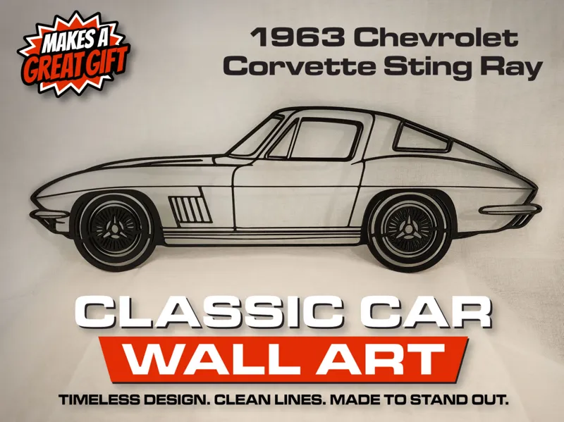 1963 Corvette Sting Ray Wall Art