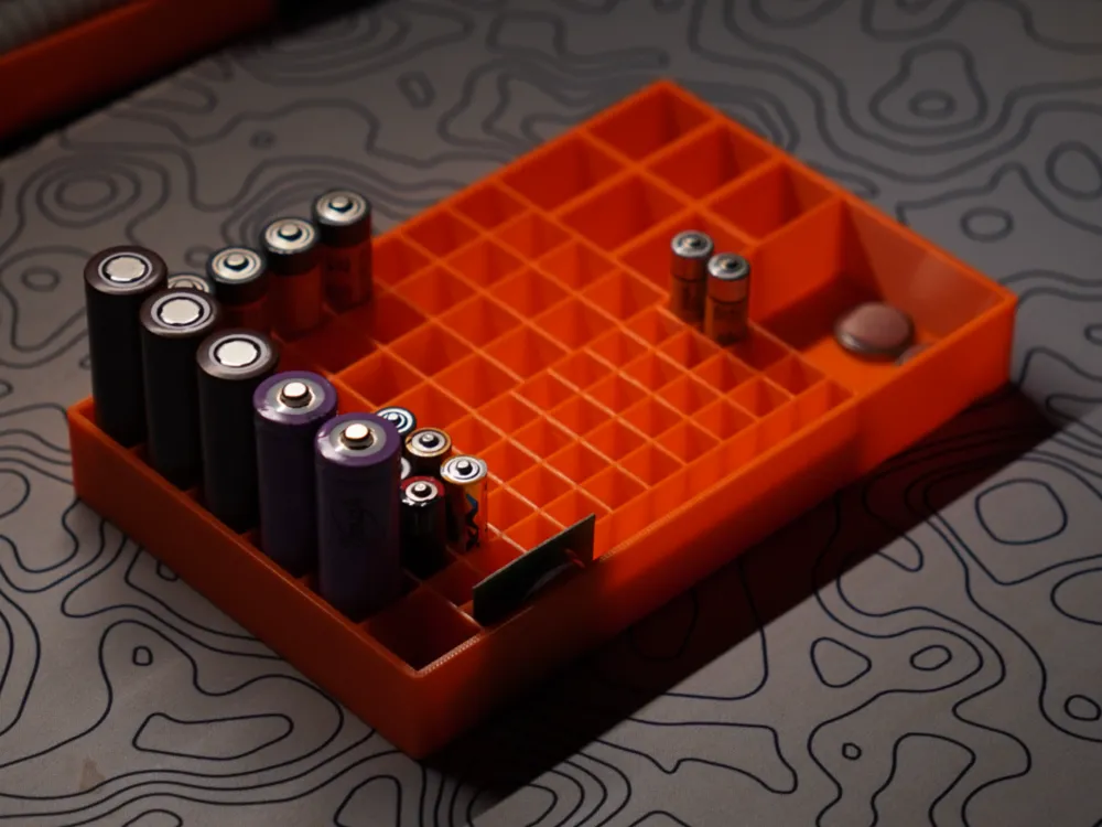 Large Optimized Battery Storage Box Organizer by BorgoTechSpace ...