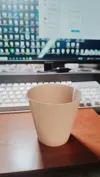0.2mm layer height, 2 walls, 15% infill (leaks easily)