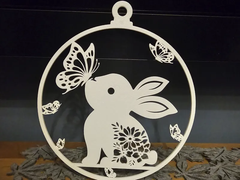 Fenster Ornament Osterhase