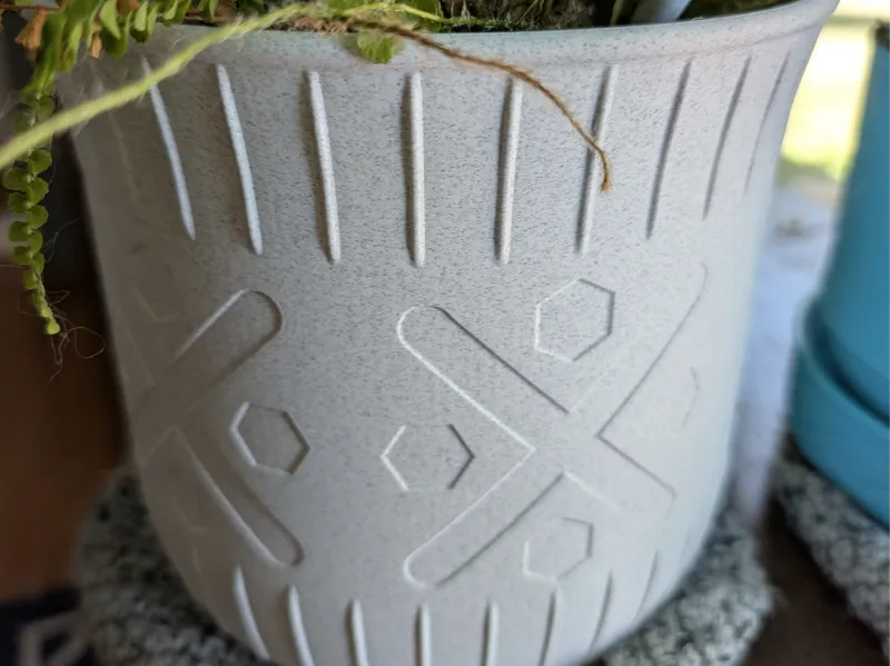 Geometric Patterned Planter - 7 inch
