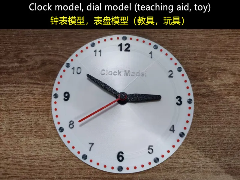 钟表模型，表盘模型（教具，玩具）Clock model, dial model 