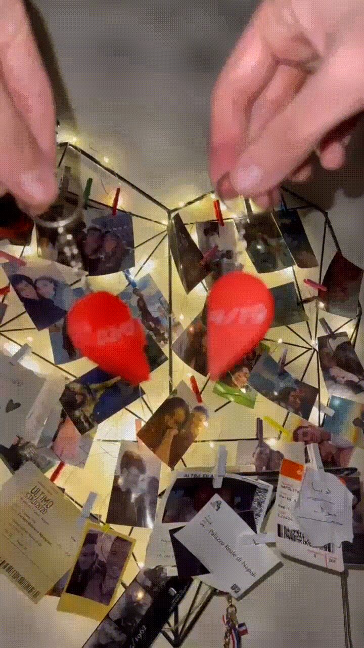 Heart keychain magnetic