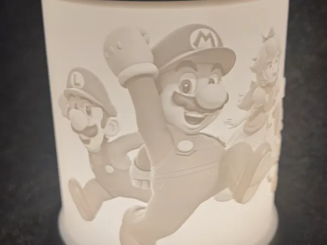 Nintendo Super Mario Stars & Bowser Litho LED Puck