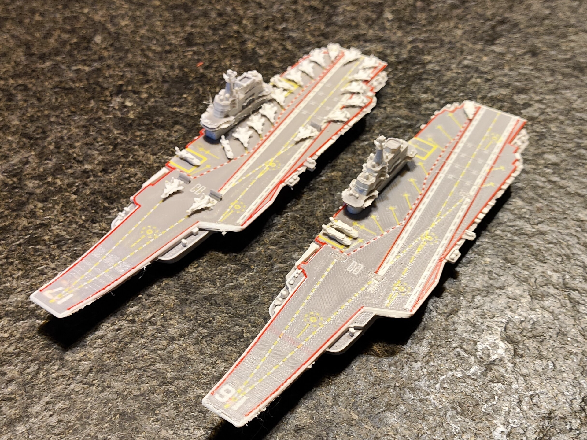 Miniatura 2 do modelo 3D 辽宁舰&山东舰 1：2000