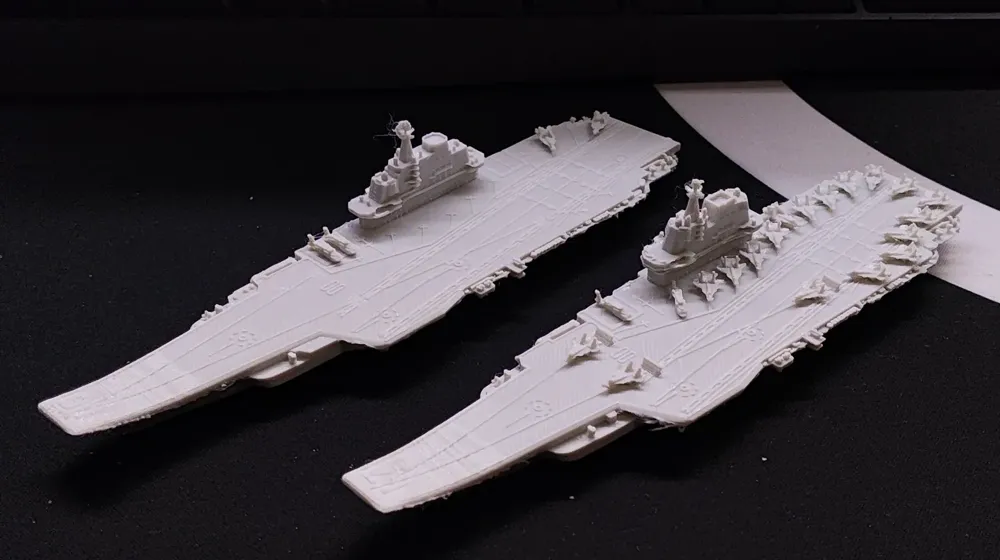 辽宁舰&山东舰1：2000 - MakerWorld 3D Model | 3Drop
