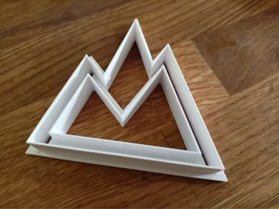 Cookie Cutter for stacked mountain range cookies
