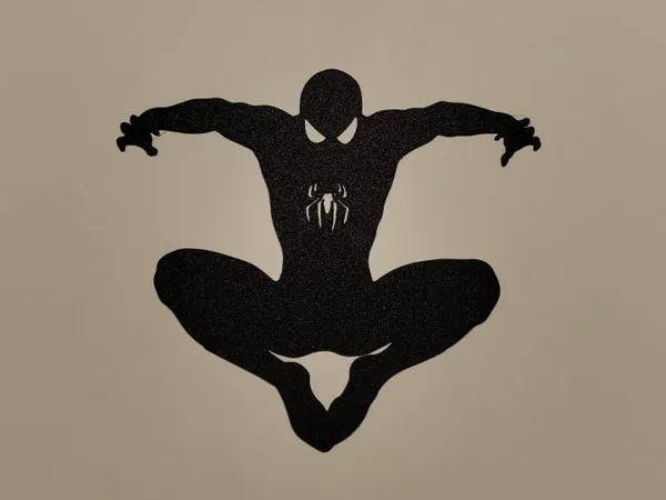 Silhouette murale Spiderman