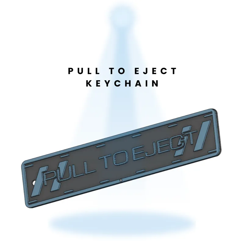 Pull to Eject Keychain