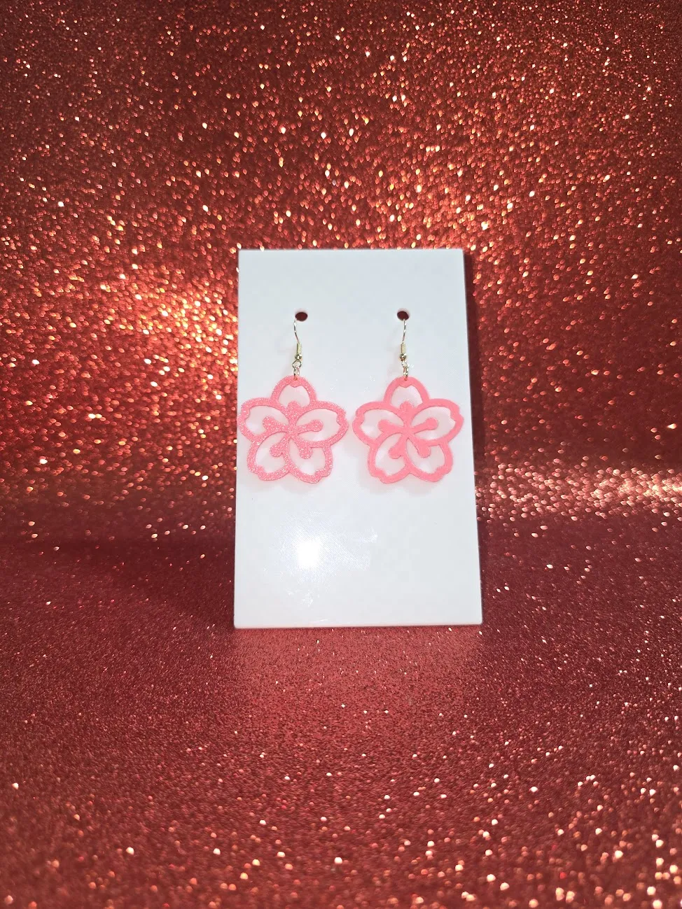 Sakura Flower earrings view 2