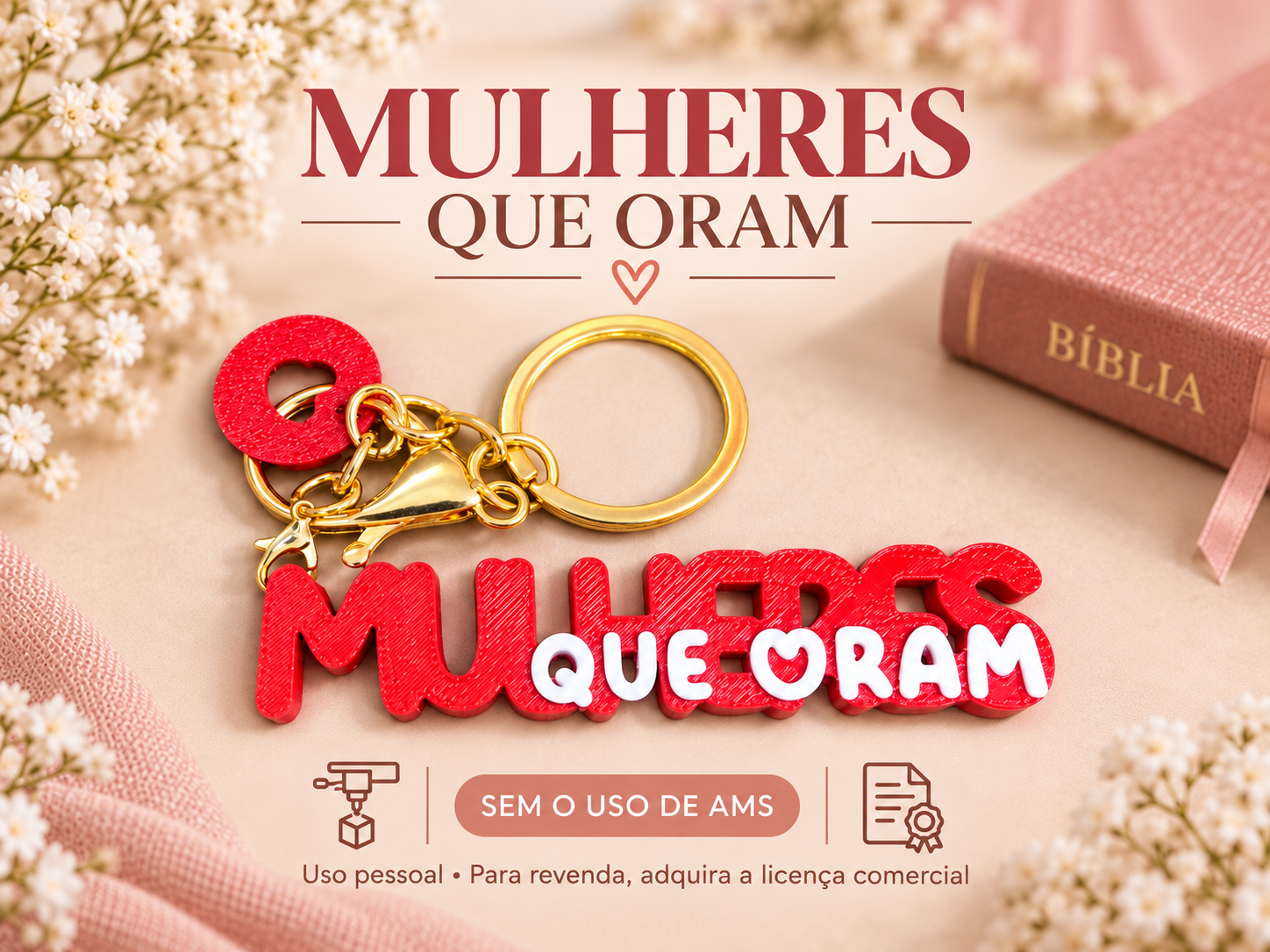 Chaveiro Mulheres que Oram - 1