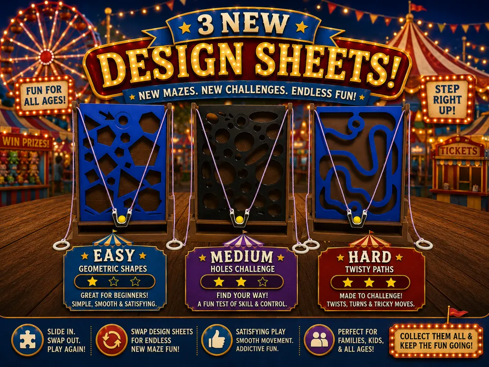 Letrero o emblema decorativo: Rope Ball Maze Designs - Rope Ball Maze Accessory. Referencia del modelo original.