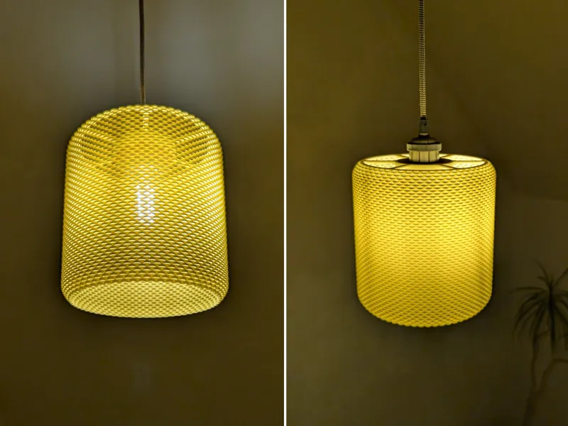 Super transparenter Korblampenschirm