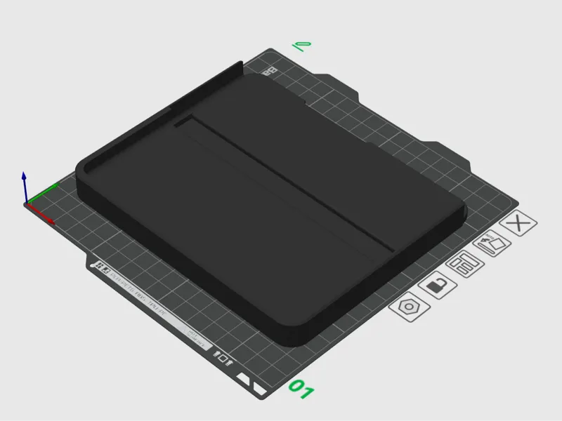 Landscape holder for Samsung Galaxy Zfold 5