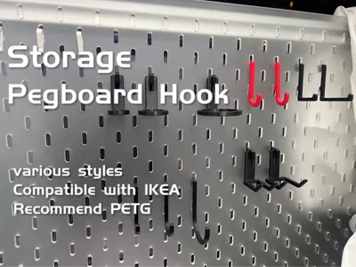IKEA style Skadis pegboard hooks collection 5mm