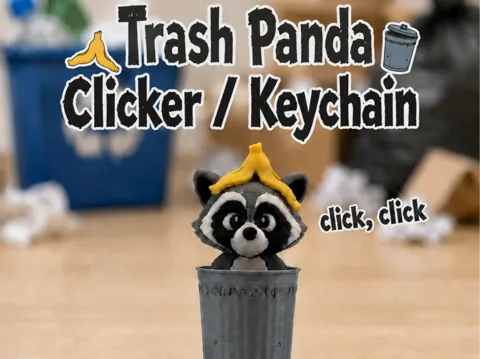 Llavero: Trash Panda - Racoon Clicker / Keychain — referencia de MakerWorld