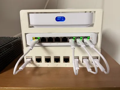 UCG Ultra + POE Lite 8 Stack w/ Patch Panel
