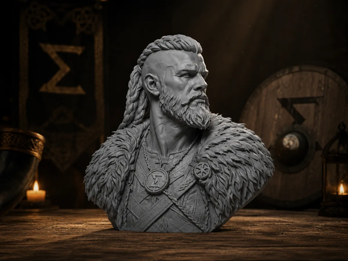 Viking Chieftain Bust - Free 3D Print Model - MakerWorld