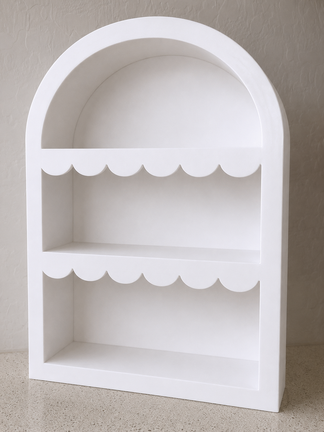 Scalloped Arch Shelf 3 Tiers|2 Style Display Shelf - 1