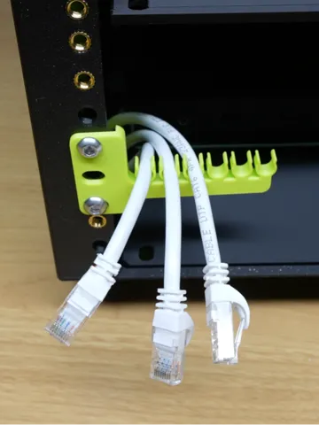Letrero o emblema decorativo: Lab Rax Cable Management Combs (6 Cables) — vista de referencia 2