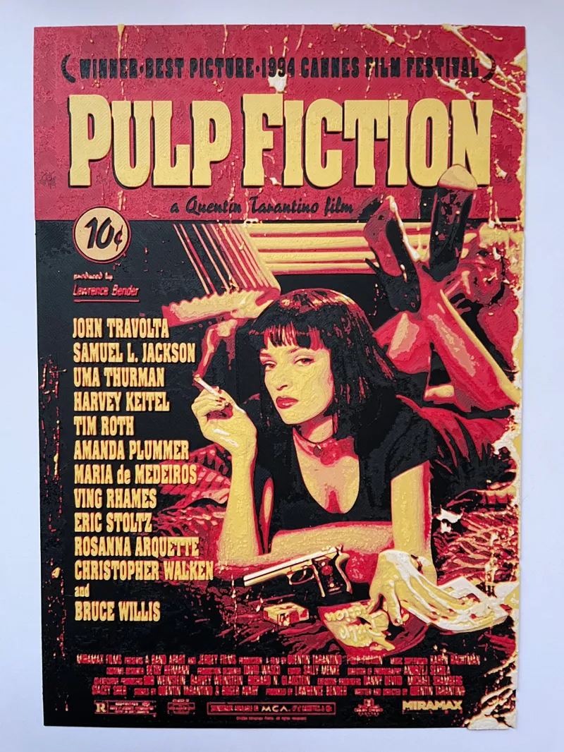 Pulp Fiction HUEFORGE poster