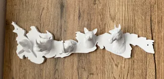 animals hanging support