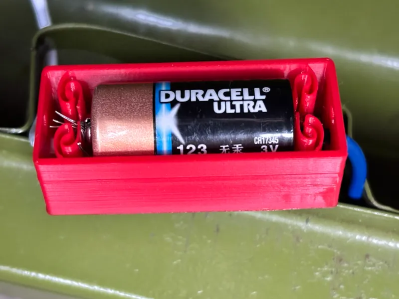 CR123 (CR17345) Makeshift Battery Holder