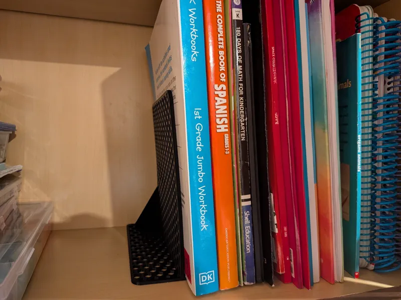 Hexagonal Bookend with Reinforcement