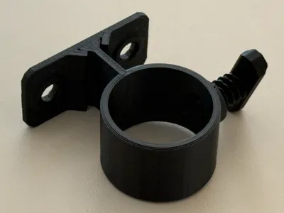 Ceiling mounted curtain rod holder