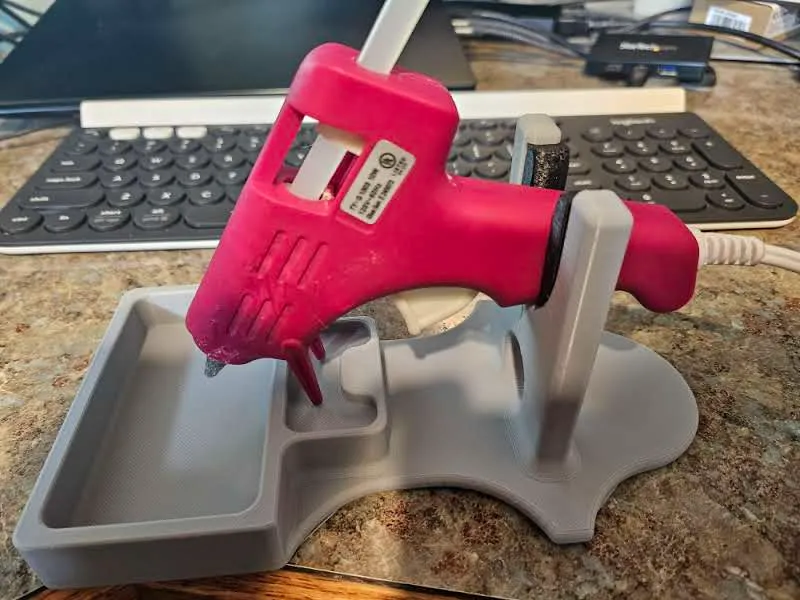 Hot Glue Gun Stand 20mm Remixed by Jeff Smith MakerWorld