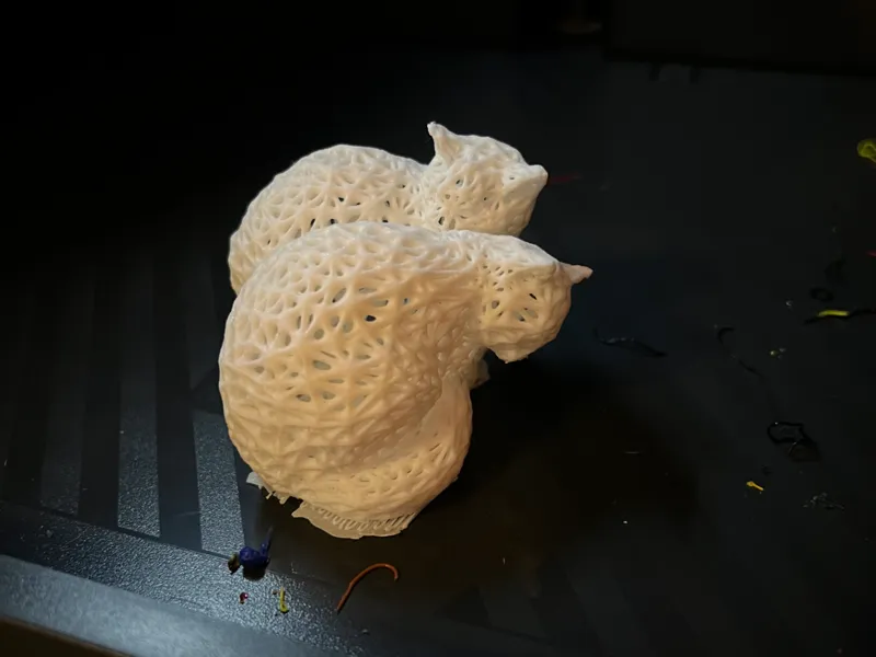 Cuddling Cats Voronoi Decoration