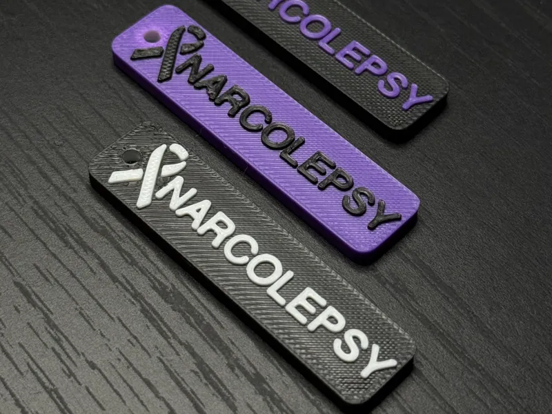 Narcolepsy Awareness Keychain